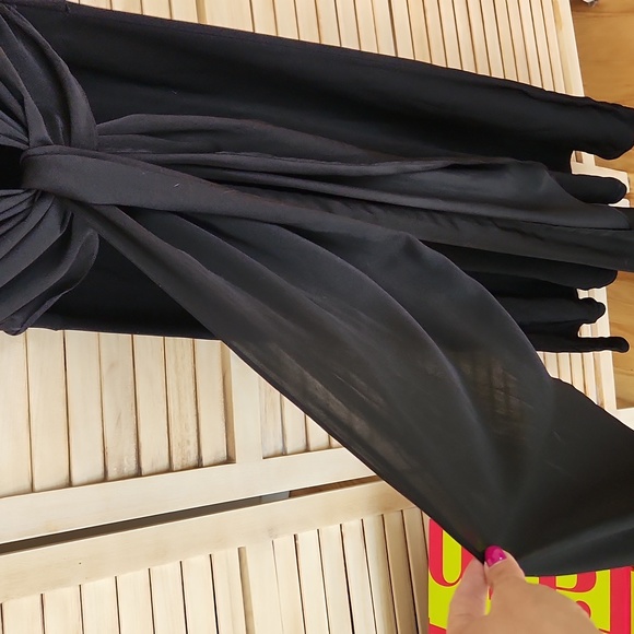 NWOT Sandro Paris Trudy stretch knit with sash maxi dress - Picture 3 of 8